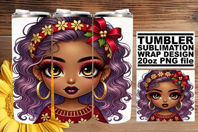elevate your design experience! , Unique tumbler wrap, Love Girl Sublimation afrosvg 
