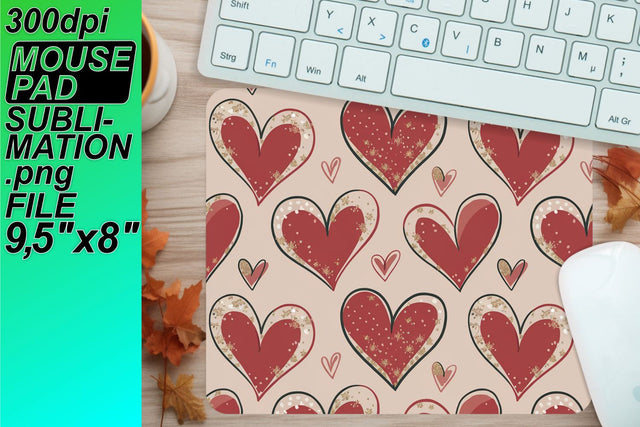 elevate your designs! , Vibrant PNG for mouse pads, Heart Sublimation HoodArtCraft 