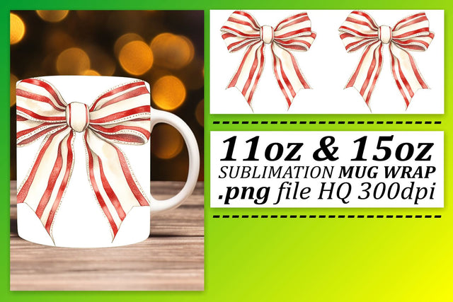 elevate your drinkware! , Artistic wrap templates, Bow Sublimation afrosvg 