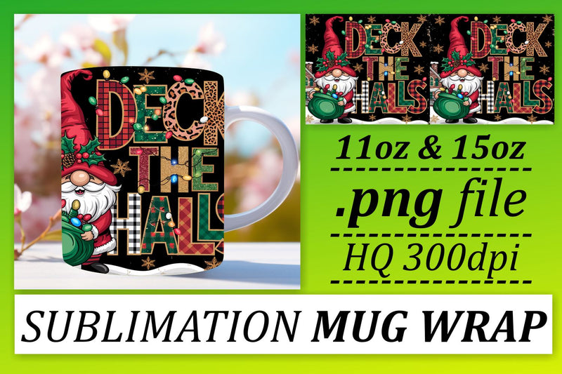 elevate your morning coffee! , Stylish mug wraps, Gnomes Sublimation afrosvg 