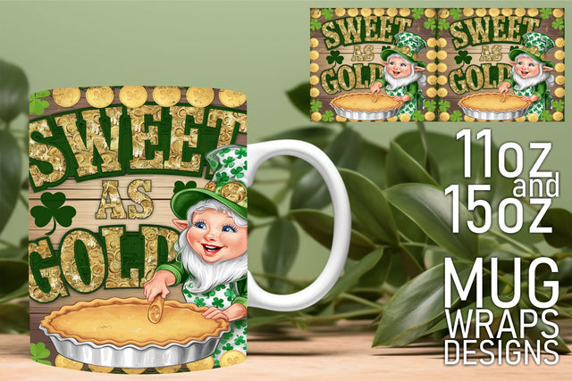 elevate your mug sublimation game! , High-quality wraps, St Patrick Sublimation HoodArtCraft 