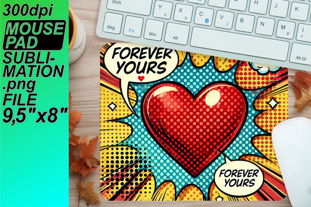 elevate your space! , Stunning designs for mouse desks, 3D Heart Sublimation HoodArtCraft 