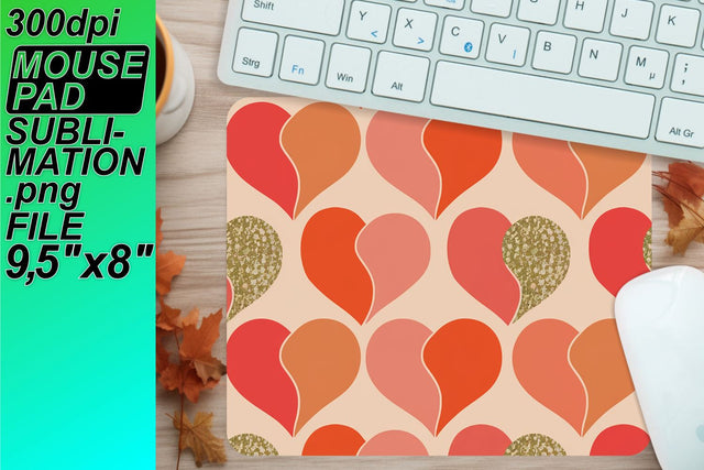elevate your workspace! , Sublimation-ready mouse mats, Heart Sublimation HoodArtCraft 
