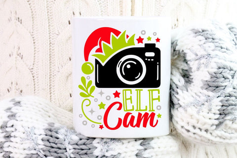 Elf Cam| Funny Christmas Elf SVG Cutting Files. SVG CosmosFineArt 