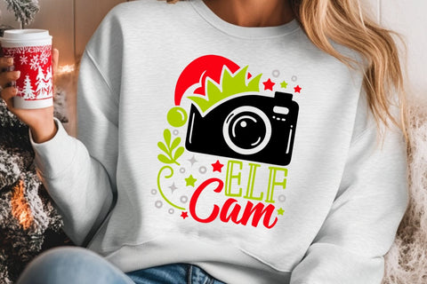 Elf Cam| Funny Christmas Elf SVG Cutting Files. SVG CosmosFineArt 