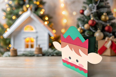 Elf Face Layered Paper Card SVG SVG Risa Rocks It 