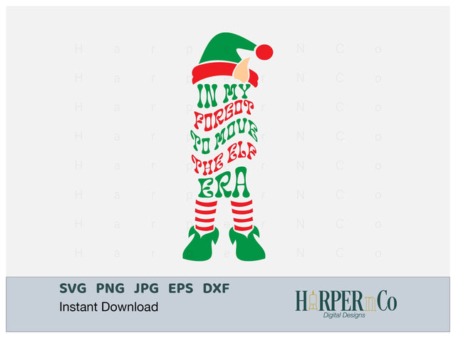 Elf Shelf Move Era SVG PNG Cut EPS File SVG HarperNCo 