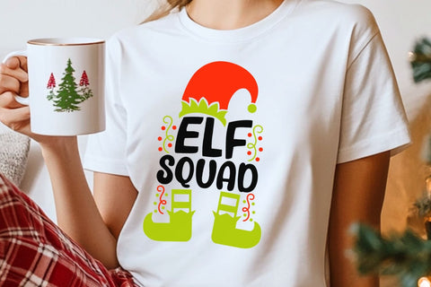 Elf Squad| Funny Christmas Elf SVG Cutting Files. SVG CosmosFineArt 