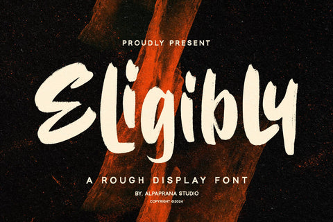 Eligibly - Display Font Font Alpaprana Studio 
