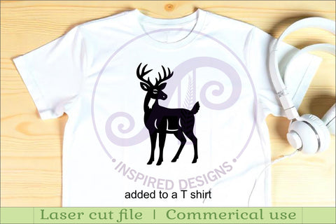 Elk, Buck and Moose silhouette laser cut outs SVG files SVG APInspireddesigns 