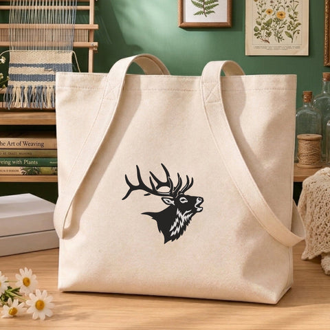 Elk Head Embroidery Design – Bull Elk Antlers Wildlife Hunting Silhouette Machine Embroidery File Embroidery/Applique DESIGNS PatternFeed8 