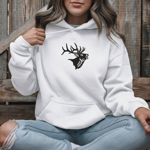 Elk Head Embroidery Design – Bull Elk Antlers Wildlife Hunting Silhouette Machine Embroidery File Embroidery/Applique DESIGNS PatternFeed8 