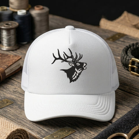 Elk Head Embroidery Design – Bull Elk Antlers Wildlife Hunting Silhouette Machine Embroidery File Embroidery/Applique DESIGNS PatternFeed8 