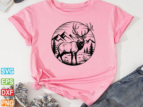 Elk SVG, Forest Animal Svg, Elk Head Svg SVG artprintfile 
