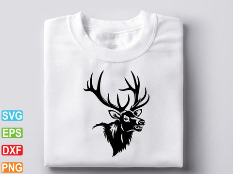 Elk SVG, Forest Animal Svg, Elk Head Svg SVG artprintfile 