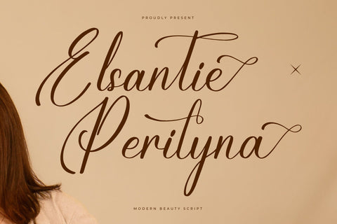 Elsantie Perilyna - Modern Beauty Script Font Letterena Studios 