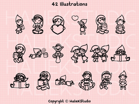 Elves SVG Design Set SVG HalieKStudio 