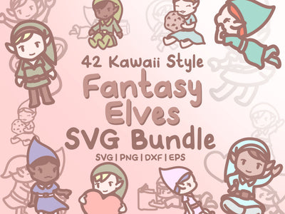Elves SVG Design Set SVG HalieKStudio 
