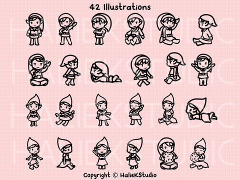 Elves SVG Design Set SVG HalieKStudio 