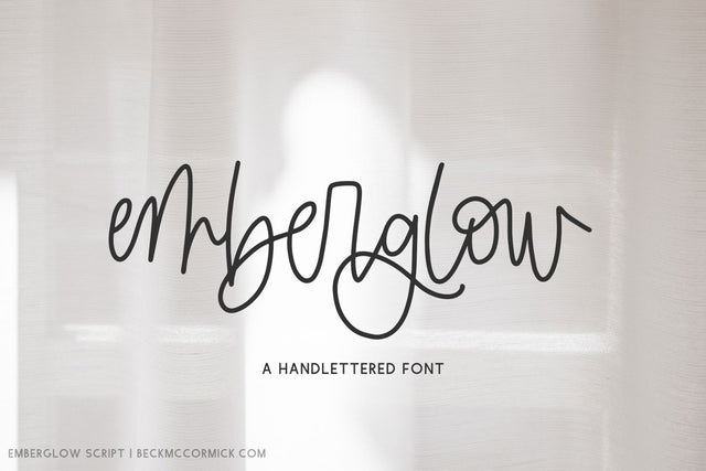 Emberglow Script Font Beck McCormick 