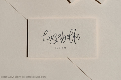 Emberglow Script Font Beck McCormick 