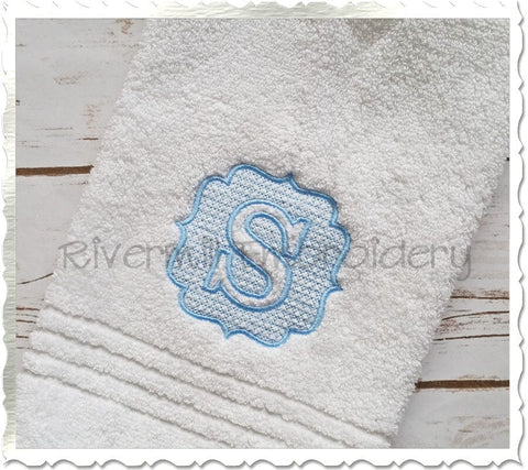 Embossed Monogram 3" Size Embroidery/Applique DESIGNS Rivermill Embroidery 