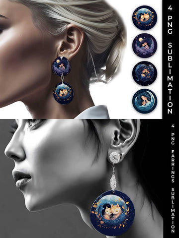Embrace Boho Love - Earrings Sublimation Design Bundle Sublimation Sintegra 