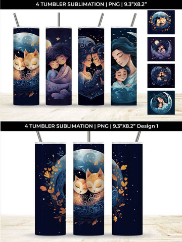 Embrace Boho Love with Cosmic Embraces - Tumbler Sublimation Design Bundle Sublimation Sintegra 