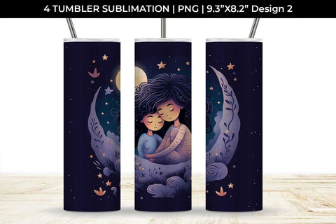 Embrace Boho Love with Cosmic Embraces - Tumbler Sublimation Design Bundle Sublimation Sintegra 