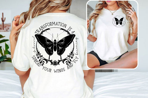 Embrace change Front and Back SVG T shirt Design SVG Designangry 