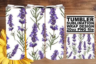 Embrace Nature: 20oz Tumbler Wrap - Flower Design Sublimation afrosvg 