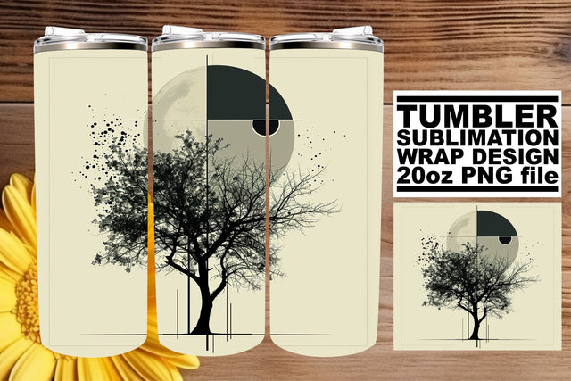 Embrace Nature's Beauty with Tree Tumbler Sublimation Sublimation afrosvg 