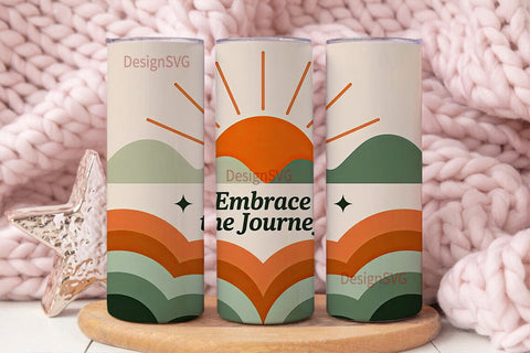Embrace the Journey 20oz Tumbler Wrap Sublimation DesignSVG 