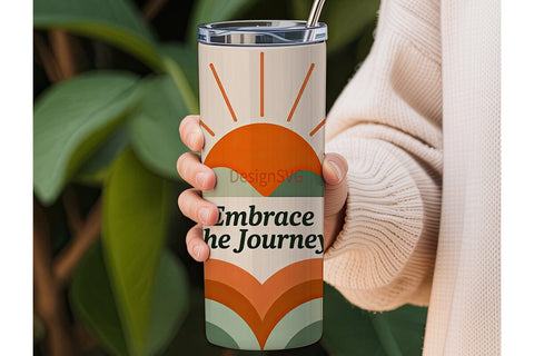 Embrace the Journey 20oz Tumbler Wrap Sublimation DesignSVG 