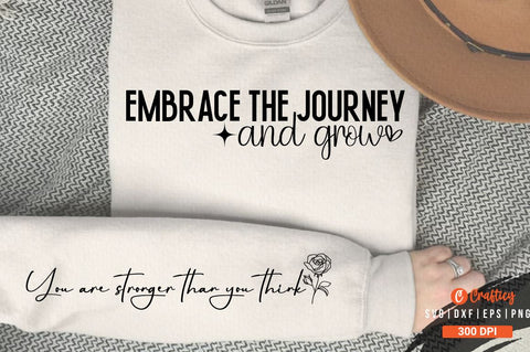 Embrace the journey and grow Sleeve SVG Design SVG Designangry 