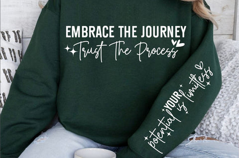 Embrace the journey trust the process Sleeve SVG Design SVG Designangry 