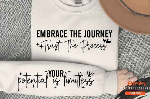 Embrace the journey trust the process Sleeve SVG Design SVG Designangry 