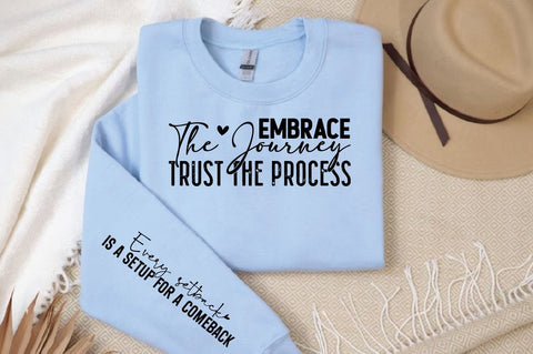 Embrace the journey trust the process Sleeve SVG Design SVG Designangry 