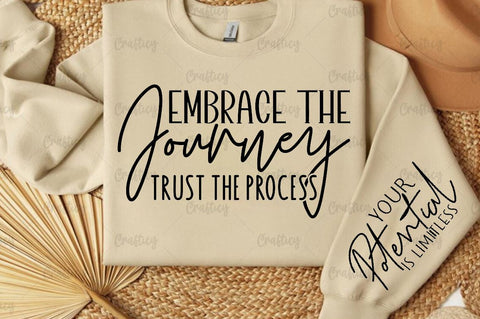 Embrace the journey trust the process Sleeve SVG Design SVG Designangry 
