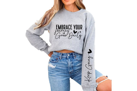 Embrace Your Journey Grow Daily SVG Sleeve Design SVG Designangry 