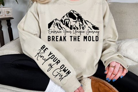 Embrace your unique journey break the mold Sleeve SVG Design SVG Designangry 