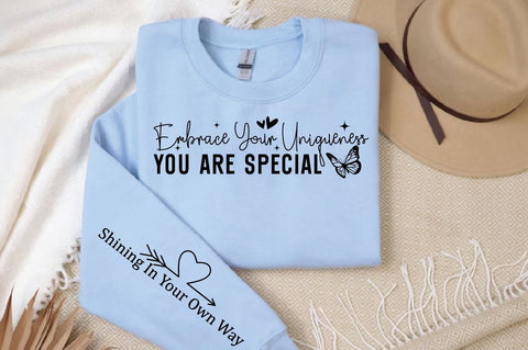 Embrace Your Uniqueness You Are Special Sleeve SVG Design SVG Designangry 
