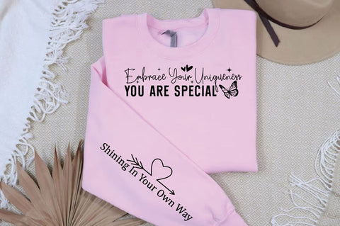 Embrace Your Uniqueness You Are Special Sleeve SVG Design SVG Designangry 
