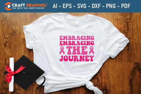 Embracing Embracing The Journey Breast Cancer SVG, Pink Awareness Ribbon Svg, Heal Cancer Svg, Cancer Awareness Svg, Fight Cancer Svg, Cancer, Svg Files For Cricut SVG Debashish Barman 
