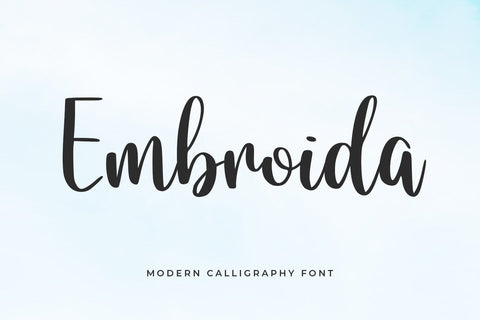 Embroida Font Abo Daniel Studio 