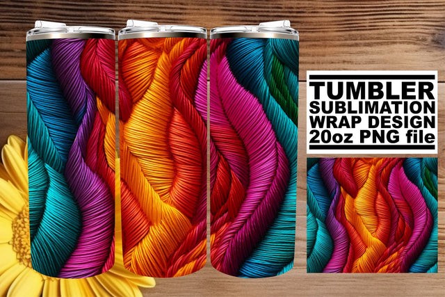 Embroidered 3D Magic: Tumbler Bliss Sublimation afrosvg 