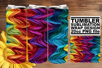 Embroidered Elegance in 3D: Tumbler Magic Sublimation afrosvg 