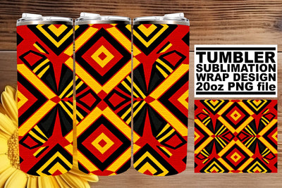 Embroidered Elegance in 3D: Tumbler Sublimation Sublimation afrosvg 