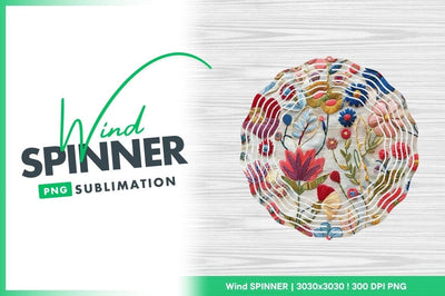 Embroidered Floral Pattern Colorful Flowers and Leaves on White Fabric Sublimation Regulrcrative 
