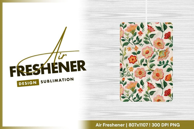 Embroidered Floral Pattern with Pink Orange and Green Flowers on White Fabric Sublimation Regulrcrative 